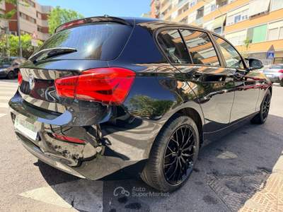 BMW Serie 1 116d 116cv Euro 6 ALL BLACK Nero usata Roma