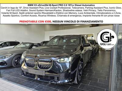 BMW X3 XDrive20d M-Sport PRO NEW MODEL C19" Tetto MSport Nero usata Campi Bisenzio