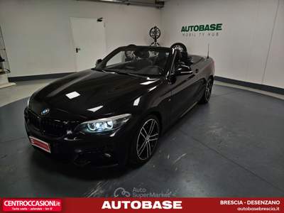 BMW Serie 2 220d d Cabrio Msport auto Nero usata Brescia