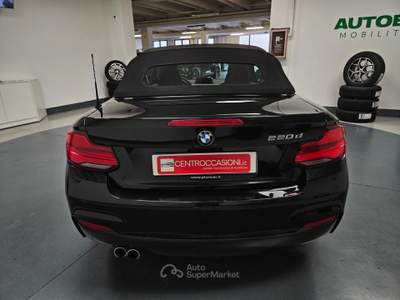 BMW Serie 2 220d d Cabrio Msport auto Nero usata Brescia