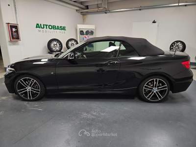 BMW Serie 2 220d d Cabrio Msport auto Nero usata Brescia