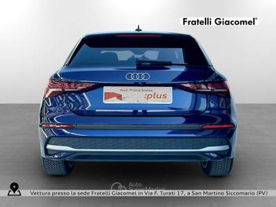 Audi A3 sportback 2.0 tdi business advanced 150cv s-tronic Blu/Azzurro usata San Martino Siccomario