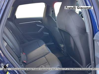 Audi A3 sportback 2.0 tdi business advanced 150cv s-tronic Blu/Azzurro usata San Martino Siccomario