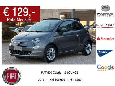 Fiat 500 1.2 Lounge Grigio usata Casarano