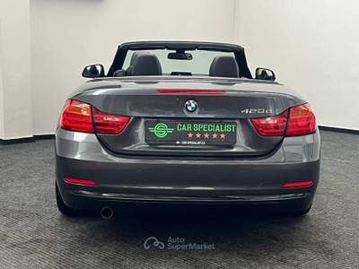 BMW Serie 4 430dA d Cabrio Sport EURO6|PADDLES|NAVI|PELLE Grigio usata Como