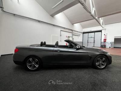 BMW Serie 4 430dA d Cabrio Sport EURO6|PADDLES|NAVI|PELLE Grigio usata Como