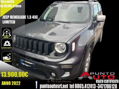 Jeep Renegade PHEV 4xe AT6 Limited Grigio usata Isernia