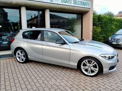 BMW Serie 1 120d 120 D SPORT M.Y.18  CAMBIO SPORT / PADDLESS /LEGA 18 Argento usata Rubano