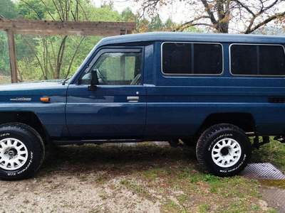 Toyota Land Cruiser HZJ 78 WAGON autovettura 9 posti Blu/Azzurro usata Borgo d'Anaunia