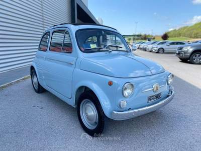 Fiat 500 110D porte controvento trasformabile-convertibile Blu/Azzurro usata Sant'Angelo in vado