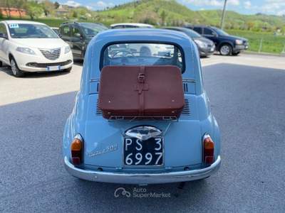 Fiat 500 110D porte controvento trasformabile-convertibile Blu/Azzurro usata Sant'Angelo in vado