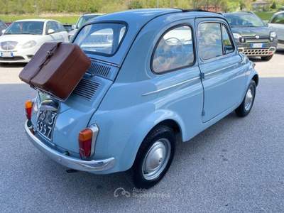 Fiat 500 110D porte controvento trasformabile-convertibile Blu/Azzurro usata Sant'Angelo in vado