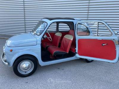 Fiat 500 110D porte controvento trasformabile-convertibile Blu/Azzurro usata Sant'Angelo in vado