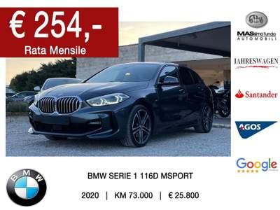 BMW Serie 1 116d 116d 5p. M Sport Grigio usata Casarano