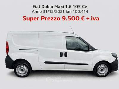 Fiat Doblò MAXI LH1 BUSINESS 1.6 Mjet 105cv E6D Bianco usata ADRIA