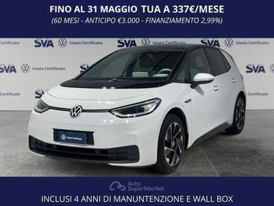 Volkswagen ID.3 204CV Batt.58kWh Style (EV) - Pompa di calore/IVA ESPOSTA Bianco usata Ravenna
