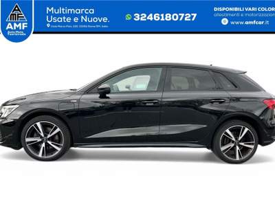 Audi A3 Sportback 40 TFSIe S line B&O/LED+/ACC/ALLBLA Nero usata Roma