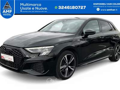 Audi A3 Sportback 40 TFSIe S line B&O/LED+/ACC/ALLBLA Nero usata Roma