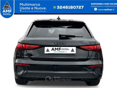 Audi A3 Sportback 40 TFSIe S line B&O/LED+/ACC/ALLBLA Nero usata Roma