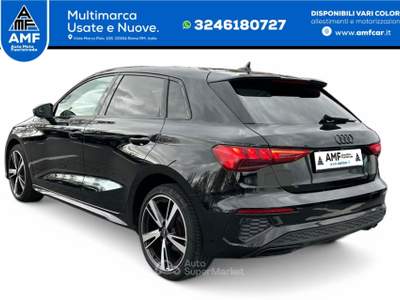 Audi A3 Sportback 40 TFSIe S line B&O/LED+/ACC/ALLBLA Nero usata Roma