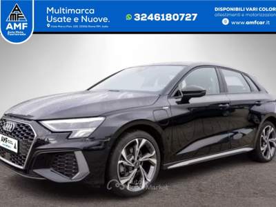 Audi A3 Sportback S line 40TFSI e Stroni LED Navi PDC Nero usata Roma