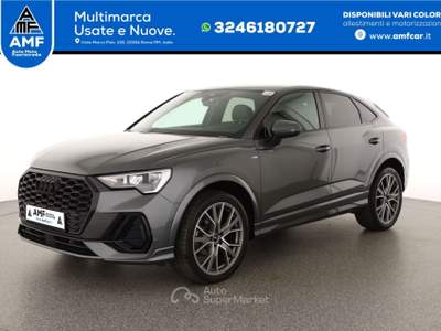 Audi Q3 Sportback 35 TDI S LINE luci ambiente Grigio usata Roma