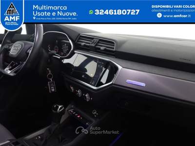Audi Q3 Sportback 35 TDI S LINE luci ambiente Grigio usata Roma