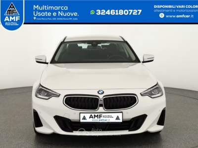 BMW Serie 2 218i 218i Coupé LED Navi ACC Pelle Keyless-Go Memoria Bianco usata Roma