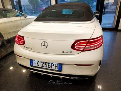 Mercedes-Benz Classe C C 220 d 4Matic Auto Cabrio Premium Plus AMG Bianco usata Cesano Maderno