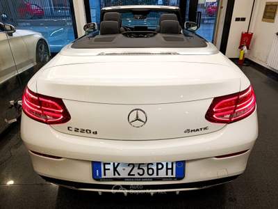 Mercedes-Benz Classe C C 220 d 4Matic Auto Cabrio Premium Plus AMG Bianco usata Cesano Maderno
