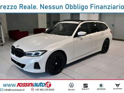 BMW Serie 3 318d D TOURING 150 CV STEPTRONIC FARI ADATTIVI + TETTO Bianco usata Quinzano D'oglio