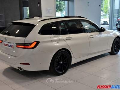BMW Serie 3 318d D TOURING 150 CV STEPTRONIC FARI ADATTIVI + TETTO Bianco usata Quinzano D'oglio