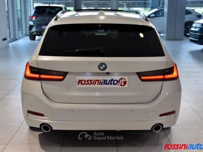 BMW Serie 3 318d D TOURING 150 CV STEPTRONIC FARI ADATTIVI + TETTO Bianco usata Quinzano D'oglio