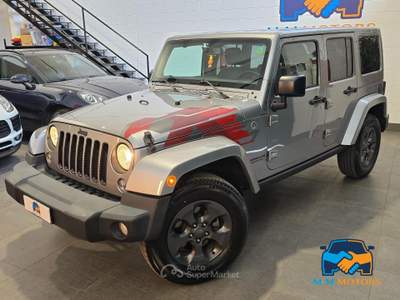 Jeep Wrangler 2.8 crd Sahara auto E6 Argento usata Curno
