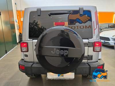 Jeep Wrangler 2.8 crd Sahara auto E6 Argento usata Curno