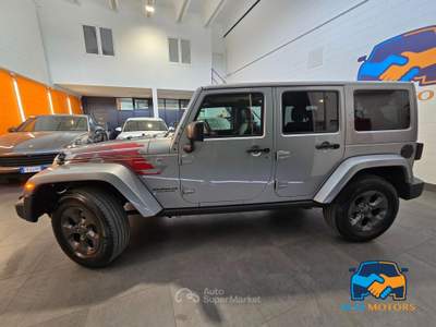 Jeep Wrangler 2.8 crd Sahara auto E6 Argento usata Curno