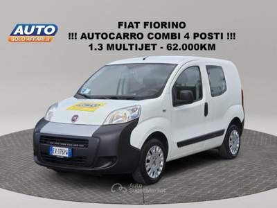 Fiat Fiorino AUTOCARRO 4 POSTI COMBI 1.3 MJT SEMIVETRATO 62.000KM Bianco usata Prato