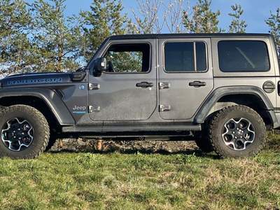 Jeep Wrangler Unlimited 2.0 PHEV ATX 4xe Rubicon Grigio usata Savona