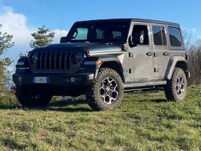 Jeep Wrangler Unlimited 2.0 PHEV ATX 4xe Rubicon Grigio usata Savona