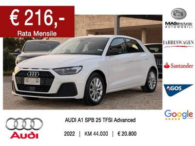 Audi A1 SPB 25 TFSI Advanced Bianco usata Casarano