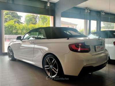 BMW Serie 2 218d 218 D CABRIO F23 150CV MSPORT STEPTRONIC / FULL SVC BMW / CAMERA Bianco usata Rubano