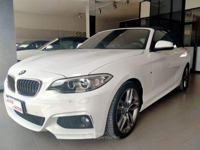 BMW Serie 2 218d 218 D CABRIO F23 150CV MSPORT STEPTRONIC / FULL SVC BMW / CAMERA Bianco usata Rubano