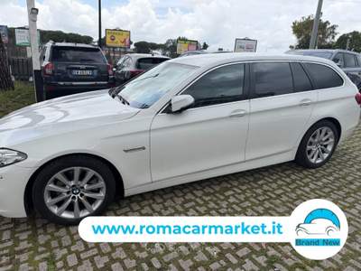 BMW Serie 5 530d Futura d Touring Business 190cv auto KM CERTIFICATI Bianco usata Roma