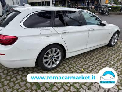 BMW Serie 5 530d Futura d Touring Business 190cv auto KM CERTIFICATI Bianco usata Roma