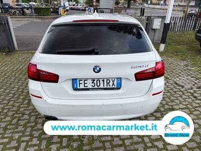 BMW Serie 5 530d Futura d Touring Business 190cv auto KM CERTIFICATI Bianco usata Roma