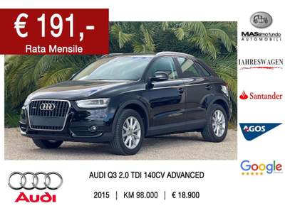 Audi Q3 2.0 TDI quattro Advanced Nero usata Casarano