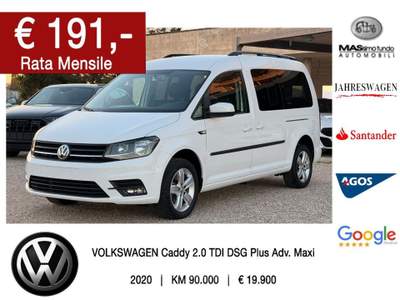 Volkswagen Caddy 2.0 TDI 102CV DSG Plus Adv. Maxi Bianco usata Casarano