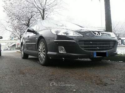 Peugeot 407 2.7 V6 hdi 24v Feline auto fap Nero usata Brescia