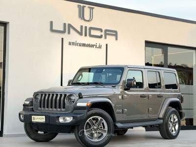 Jeep Wrangler Unlimited 2.2 MJT II Sahara 200 CV ITALIANA GOMME NUOVE Grigio usata Pomigliano d'Arco