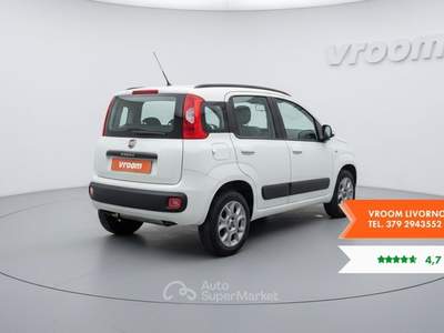Fiat Panda Panda 0.9 TwinAir Turbo Natural Power Lounge Bianco usata Livorno
